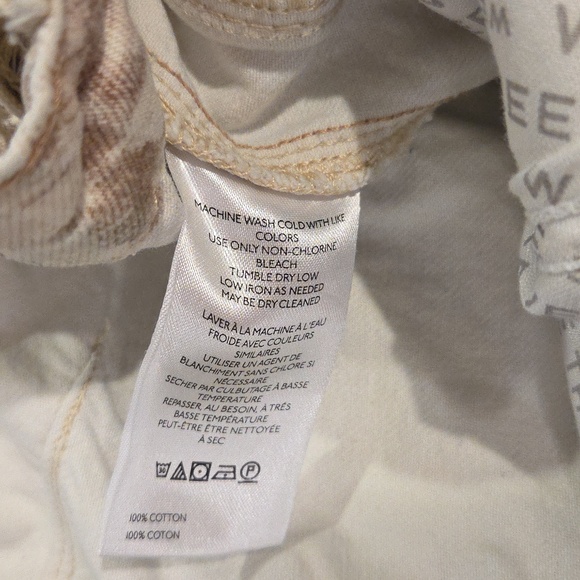 CAT PRINT!!  We The Free Good Luck Printed Barrel Jeans CAT PRINT PRINTED JEANS - Picture 4 of 7